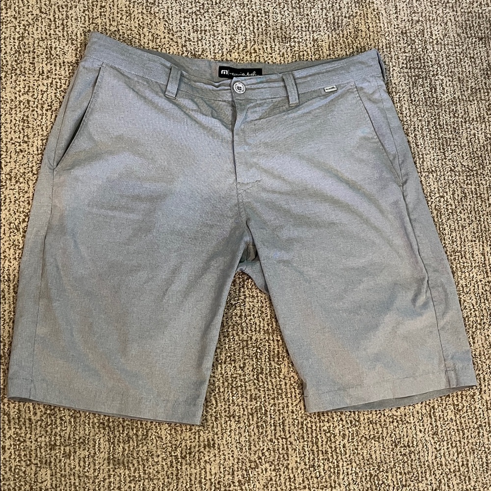 Travis Mathew Light Gray Athletic Shorts